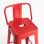 Packs Taburetes Altos - Pack 6 Taburetes Torix Respaldo - Rojo