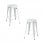 Packs Taburetes Bajos - Pack 2 Taburetes Torix Bajos - Blanco