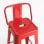 Packs Taburetes Altos - Pack 4 Taburetes Torix Respaldo - Rojo