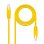 Cavo di rete Nanocable RJ45 Cat.6 UTP 25cm Giallo rame OFC