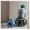 Avvolgicavo per elettronica argento 4 prese Schuko 15 m Blu