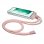 Capa de cordão rosa legal para Samsung Galaxy S22 Plus S906
