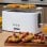 Torradeira Cecotec Toast&Taste 16000 Extra Doble White 1630W 2 Ranhuras 4 Fatias