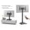 Equip 650610 Soporte Pantalla de Mesa Motorizado para TV 32"-65" VESA 400x400 Máx. 50kg