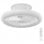 Universal Blue KAI 5019 Ventilador de Techo Aspas Ocultas con Luz LED y Mando WiFi 59W Blanco