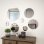 Vidaxl Conjunto De Espejo De Pared Redondo Vidrio 7 Piezas
