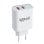 Mobiele oplader Iggual 2xUSB Quickcharge 3.0 30W wit