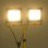 vidaXL Foco LED con trípode 2x100 W blanco cálido