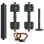 Kit manubri Xiaomi FED V2 + bilanciere + kettlebell 40Kg