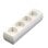 Regleta Eurobric 4 Tomas Schuko sin Cable 3680W Blanco
