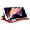 Étui à rabat rouge uni cool pour Xiaomi Redmi Note 11 Pro/Note 11 Pro 5G/Poco X4 Pro 5G