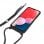 Cool Funda Cordón Liso Negro para Samsung Galaxy A33 5G A336