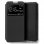 Cool Funda Flip Cover Liso Negro para Xiaomi Mi 10/Mi 10 Pro