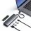 Satechi ST-UCHSE Hub Adaptador USB 3.0 Multipuertos Gris Espacial