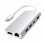 Satechi ST-TCMM8PAS Adaptateur multiport USB 3.0 Hub Argent
