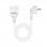 Nanocable Cable Alargador Schuko 2m Blanco