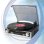 Platenspeler Roadstar TTR-8634 2x Ingebouwde Luidsprekers FM Radio Riemaandrijving Autostop