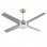 7H Dayron Montana Ventoinha de Teto com Luz LED e Comando 56W Prateada