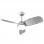 Fabrilamp Haur Ventoinha de Teto com Motor DC 25W e Luz 24W Cinzenta