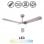 Ventilatore da soffitto Fabrilamp Umi con motore DC pale reversibili e controllo grigio