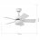 Fabrilamp Marta Ventilador de Techo con Motor DC Blanco