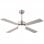 Fabrilamp Hupe Ventilatore da soffitto con motore DC e luce CCT 18W Nichel