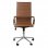 Thinia Home Elegance Silla de Escritorio con Ruedas Marrón