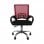Thinia Home Classic Silla de Escritorio con Ruedas Negro/Rojo