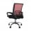 Thinia Home Classic Silla de Escritorio con Ruedas Negro/Rojo