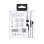 Auriculares DCU Tecnologic Advance con cable Lightning para llamadas y música negros