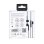 Auriculares DCU Tecnologic Advance con cable Lightning para llamadas y música negros