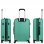 Mala de viagem Itaca Sevron Medium Abs, cor verde menta