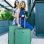 Mala de viagem Itaca Sevron Medium Abs, cor verde menta