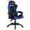 Sedia da gaming VidaXL RGB in pelle sintetica blu/nera