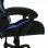 Sedia da gaming VidaXL RGB in pelle sintetica blu/nera