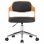 VidaXL Chaise de Bureau Pivotante Bois/Cuir Synthétique Noir