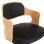 VidaXL Chaise de Bureau Pivotante Bois/Cuir Synthétique Noir