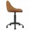 VidaXL Silla Oficina de Terciopelo Marrón