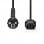 Goobay Cable de Alimentación CPU CEE7 a C13 Macho/Hembra 2m Negro