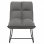 VidaXL chaise longue avec structure en métal velours gris