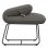 VidaXL chaise longue avec structure en métal velours gris