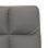 VidaXL chaise longue avec structure en métal velours gris