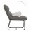 VidaXL chaise longue avec structure en métal velours gris