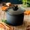 Casserole Haute BRA Efficient Aluminium Fondu 20cm avec Couvercle