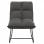 VidaXL Silla de Descanso con Estructura Metal Terciopelo Gris Oscuro