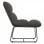 VidaXL Silla de Descanso con Estructura Metal Terciopelo Gris Oscuro