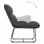 VidaXL Silla de Descanso con Estructura Metal Terciopelo Gris Oscuro