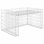 Vidaxl Cobertizo de Cortacésped con Arriate Alambre Acero 110x80x60 Cm