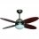 Bastilipo Bermeo Ventilateur de Plafond à Pales Réversibles Éclairage et Contrôle 60W