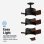 Ventilatore da Soffitto con Luce Universal Blue Bora 4052BDC 55W 132cm Telecomando Ultra Silenzioso Funzione Inverno